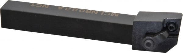 Hertel - MCLN, Right Hand Cut, 5° Lead Angle, 1/2" Shank Height x 1/2" Shank Width, Negative Rake Indexable Turning Toolholder - 4" OAL, CN..32. Insert Compatibility, Series Multi-Option - Exact Tooling