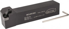 Hertel - MCLN, Right Hand Cut, 5° Lead Angle, 1" Shank Height x 1" Shank Width, Negative Rake Indexable Turning Toolholder - 5" OAL, CN..32. Insert Compatibility, Series Multi-Option - Exact Tooling