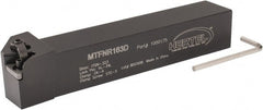 Hertel - MTFN, Right Hand Cut, 1" Shank Height x 1" Shank Width, Negative Rake Indexable Turning Toolholder - 6" OAL, TN..33. Insert Compatibility, Series Multi-Option - Exact Tooling
