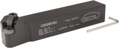 Hertel - CRGN, Right Hand Cut, 8° Lead Angle, 1" Shank Height x 1" Shank Width, Negative Rake Indexable Turning Toolholder - 6" OAL, RN..42 Insert Compatibility, Series Clamp Type - Exact Tooling