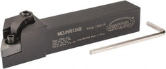 Hertel - MDJN, Right Hand Cut, 3° Lead Angle, 3/4" Shank Height x 3/4" Shank Width, Negative Rake Indexable Turning Toolholder - 4-1/2" OAL, DN..43. Insert Compatibility, Series Multi-Option - Exact Tooling