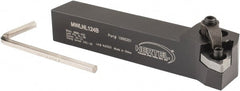 Hertel - MWLN, Left Hand Cut, 5° Lead Angle, 3/4" Shank Height x 3/4" Shank Width, Negative Rake Indexable Turning Toolholder - 4-1/2" OAL, WN..43. Insert Compatibility, Series Multi-Option - Exact Tooling