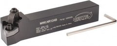 Hertel - MWLN, Right Hand Cut, 5° Lead Angle, 3/4" Shank Height x 3/4" Shank Width, Negative Rake Indexable Turning Toolholder - 4-1/2" OAL, WN..43. Insert Compatibility, Series Multi-Option - Exact Tooling