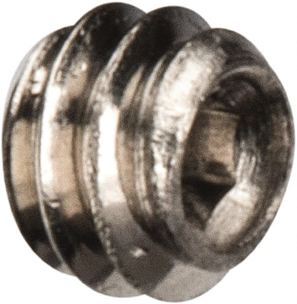 Value Collection - #2-56 UNC, 1/16" OAL, Cup Point Set Screw - Grade 18-8 Stainless Steel, 0.035" Key - Exact Tooling