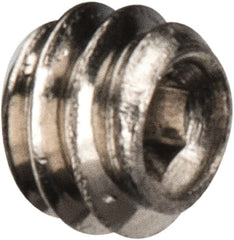 Value Collection - #2-56 UNC, 1/16" OAL, Cup Point Set Screw - Grade 18-8 Stainless Steel, 0.035" Key - Exact Tooling