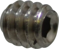 Value Collection - #2-56 UNC, 3/32" OAL, Cup Point Set Screw - Grade 18-8 Stainless Steel, 0.035" Key - Exact Tooling