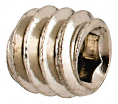 Value Collection - #3-48 UNC, 3/32" OAL, Cup Point Set Screw - Grade 18-8 Stainless Steel, 0.05" Key - Exact Tooling