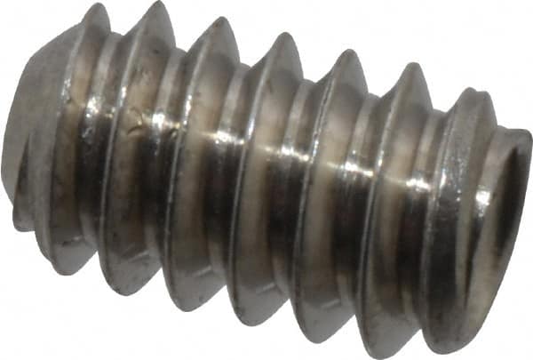 Value Collection - #4-40 UNC, 3/16" OAL, Cup Point Set Screw - Grade 18-8 Stainless Steel, 0.05" Key - Exact Tooling