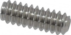 Value Collection - #6-32 UNC, 3/8" OAL, Cup Point Set Screw - Grade 18-8 Stainless Steel, 1/16" Key - Exact Tooling