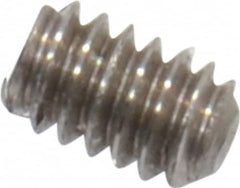 Value Collection - #0-80 UNF, 3/32" OAL, Cup Point Set Screw - Grade 18-8 Stainless Steel, 0.028" Key - Exact Tooling