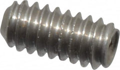 Value Collection - #0-80 UNF, 1/8" OAL, Cup Point Set Screw - Grade 18-8 Stainless Steel, 0.028" Key - Exact Tooling