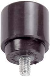 Proto - 1" Face Diam, Grade Medium, Red Hammer Tip/Face - Plastic - Exact Tooling