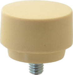 Proto - 1-1/2" Face Diam, Grade Medium Hard, Tan Hammer Tip/Face - Plastic - Exact Tooling