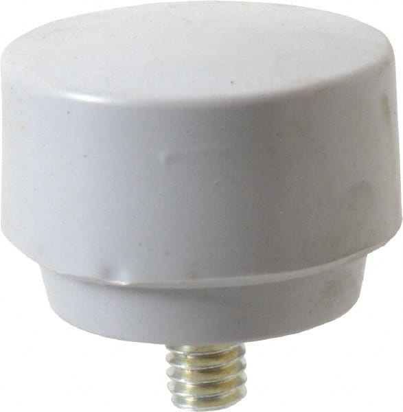Proto - 1-1/2" Face Diam, Grade Super Soft, Gray Soft Face Hammer Tip - Plastic - Exact Tooling