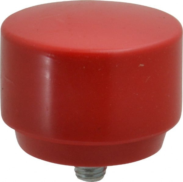 Proto - 2" Face Diam, Grade Medium, Red Hammer Tip/Face - Plastic - Exact Tooling