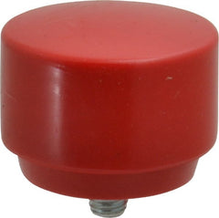 Proto - 2" Face Diam, Grade Medium, Red Hammer Tip/Face - Plastic - Exact Tooling
