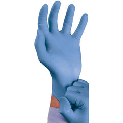 Ansell - Size L, 5 mil, Industrial Grade, Powder Free Nitrile Disposable Gloves - Exact Tooling