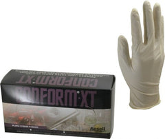 Ansell - Size L, 5 mil, Industrial Grade, Powder Free Latex Disposable Gloves - Exact Tooling