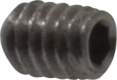 Value Collection - #1-72 UNF, 3/32" OAL, Cup Point Set Screw - Grade 18-8 Stainless Steel, 0.035" Key - Exact Tooling