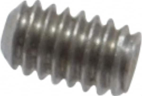 Value Collection - #1-72 UNF, 1/8" OAL, Cup Point Set Screw - Grade 18-8 Stainless Steel, 0.035" Key - Exact Tooling