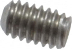 Value Collection - #1-72 UNF, 1/8" OAL, Cup Point Set Screw - Grade 18-8 Stainless Steel, 0.035" Key - Exact Tooling