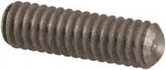 Value Collection - #1-72 UNF, 1/4" OAL, Cup Point Set Screw - Grade 18-8 Stainless Steel, 0.035" Key - Exact Tooling
