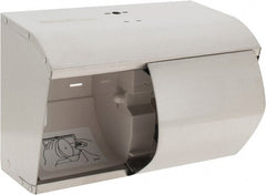 Kimberly-Clark Professional - Coreless Double Roll Stainless Steel Toilet Tissue Dispenser - 10.13" Wide x 7.13" High x 6.38" Deep, Silver - Exact Tooling