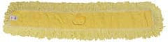 Rubbermaid - 48" Long x 5" Wide Yarn Blend Dust Mop Head - Envelope Connection, Yellow, Looped Head - Exact Tooling
