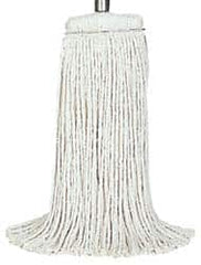 Rubbermaid - White Head Band, Large Rayon Cut End Mop Head - 4 Ply, Screw On Connection, Use for Finishing - Exact Tooling