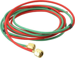 Miller-Smith - 1,000 Max PSI, Red, Welding Hose - For Twin Gases, 1/8 Inch Diameter, 9/16-18 Inch Thread - Exact Tooling