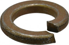 Value Collection - 3/4", 0.753" ID, 0.188" Thick Split Lock Washer - Grade 8 Steel, Zinc Yellow Dichromate Finish, 0.753" Min ID, 0.766" Max ID, 1.265" Max OD - Exact Tooling