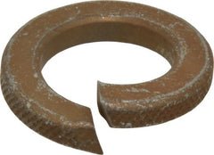 Value Collection - 7/8", 0.878" ID, 0.219" Thick Split Lock Washer - Grade 8 Steel, Zinc Yellow Dichromate Finish, 0.878" Min ID, 0.894" Max ID, 1.459" Max OD - Exact Tooling