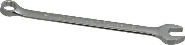 Proto - 1/2" 12 Point Offset Combination Wrench - 15° Offset Angle, 8" OAL, Steel, Chrome Finish - Exact Tooling
