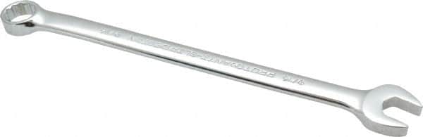 Proto - 9/16" 12 Point Combination Wrench - 15° Offset Angle, 8-5/8" OAL, Steel, Chrome Finish - Exact Tooling