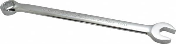 Proto - 13/16" 12 Point Offset Combination Wrench - 15° Offset Angle, 11-7/8" OAL, Steel, Chrome Finish - Exact Tooling
