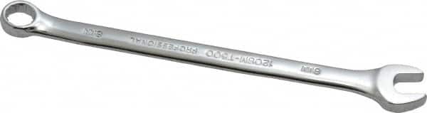 Proto - 8mm 12 Point Offset Combination Wrench - 15° Offset Angle, 5" OAL, Steel, Chrome Finish - Exact Tooling