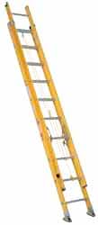 Made in USA - 32' High, Type IA Rating, Fiberglass Extension Ladder - Exact Tooling