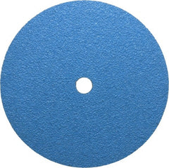 Norton - 9-1/8" Diam 7/8" Hole 24 Grit Fiber Disc - Very Coarse Grade, Zirconia Alumina, Series F826 - Exact Tooling