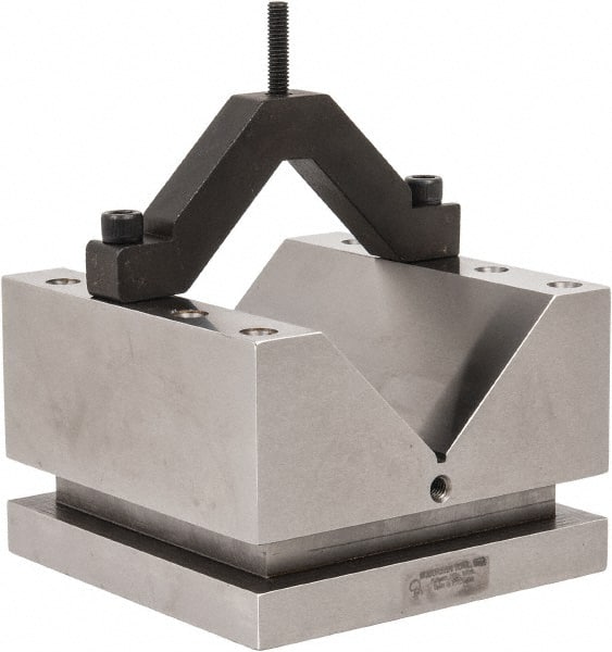 Suburban Tool - 4-3/8" Max Capacity, 90° Angle, Hardened Steel V-Block - 6" Long x 6" Wide x 4" High, Sold as Individual - Exact Tooling
