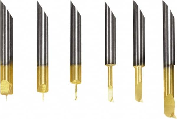 Seco - 0.3mm Min Bore Diam, 0.61mm Max Bore Depth, 4mm Shank Diam, Boring Bar - Right Hand Cut, Solid Carbide - Exact Tooling