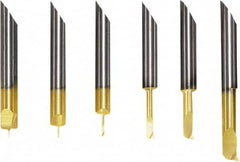Seco - 0.02" Min Bore Diam, 1.09mm Max Bore Depth, 4mm Shank Diam, Boring Bar - Right Hand Cut, Solid Carbide - Exact Tooling