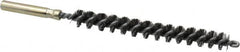 Value Collection - 3/8" Diam Helical Steel Tube Brush - 0.008" Filament Diam, 3-1/8" Brush Length, 5-1/8" OAL, 1/4" Diam Shank - Exact Tooling