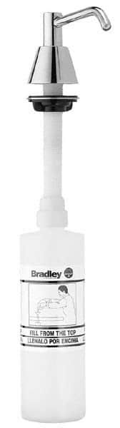 Bradley - 16 oz Liquid Soap Dispenser Pump - Polyethylene, Hand Pump, Clear - Exact Tooling