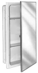 Bradley - 3 Shelf Recessed Mount Metal Medicine Cabinet - 26" High x 16" Wide x 4-1/2" Deep, Adjustable Shelves - Exact Tooling