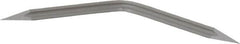 Value Collection - Bi-Directional High Speed Steel Deburring Scraper Blade - Triangular Blade Cross Section, Use on Cross Hole Surfaces, Reversible, Adjustable - Exact Tooling