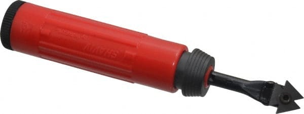 Shaviv - 4 Piece, Carbide Blade, Hand Deburring Tool Set - D Blade Holder, For Flat Surface - Exact Tooling