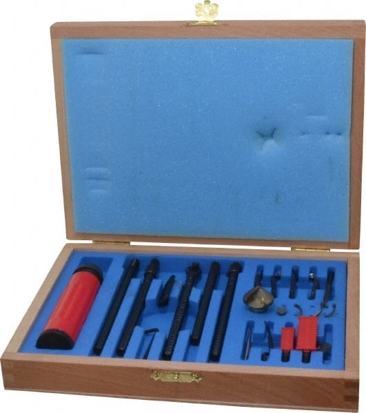 Shaviv - 21 Piece Carbide, High Speed Steel Blade Hand Deburring Tool Set - B, C, D, E, F Blade Holder, B10, B20, B30, B50, B60, B70;C40, C42;D80;E100, E200, E300, E350, E600;F20 Blades, For Flat Surface, Hole Edge, Straight Edge - Exact Tooling