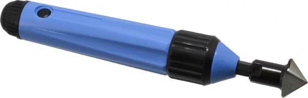 Noga - 4 Piece High Speed Steel Blade Hand Deburring Tool Set - C Blade Holder, C12, C20 Blades, For Holes - Exact Tooling