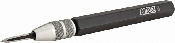 Noga - Hand Deburring Tool - High Speed Steel T80 Blade, 80mm Blade Length - Exact Tooling