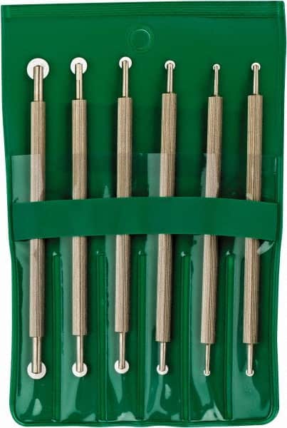 Value Collection - 6 Piece High Speed Steel Blade Hand Deburring Tool Set - For Hole Edge, Straight Edge - Exact Tooling